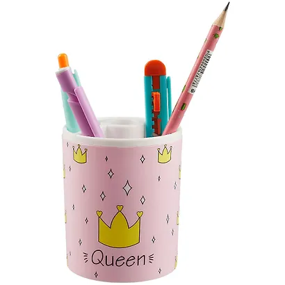 Стакан для пишущих принадлежностей "Queen" пластик - фото 2