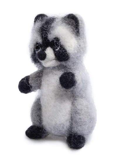 Набор для творчества. Валяние из шерсти "Енот" - фото 6