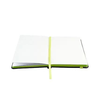 Блокнот для зарисовок 13*21 80л "Стихия" 140г/кв.м, черн.тв.обл., салатовый срез - фото 5