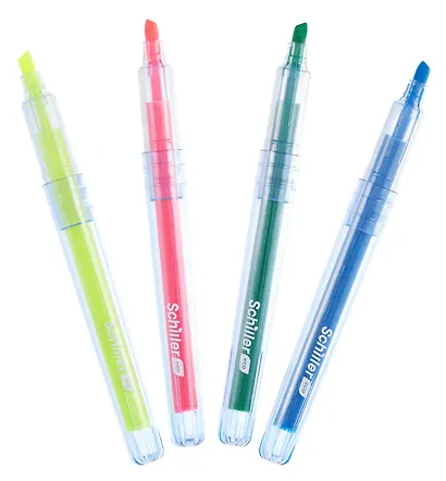 Текстовыделители "ECO", 4 штуки, Schiller - фото 7