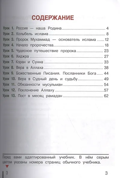 Основы религиозных культур и светской этики. Основы исламской культуры. 4 класс. Учебник для детей с нарушением зрения. В 2-х частях. Часть 1 - фото 2
