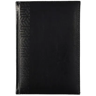 Ежедневник недат. А5 160л "Сариф эконом" черный, кожзам, тв.переплет, обл.поролон, офсет, ляссе - фото 1