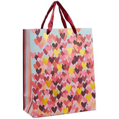 Пакет А4 32*26*12 "Color Hearts" жен., бум.мат.ламинат - фото 1