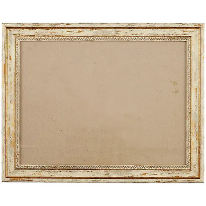 Рама со стеклом, белая с золотом, 30 х 40 см - фото 1