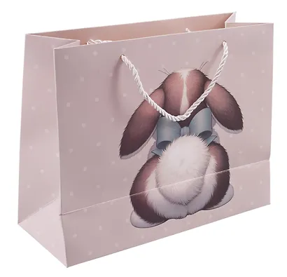 Пакет А4 25,5*20*10 "Bunnies" горизонт., дет., бум.мат., ассорти - фото 4