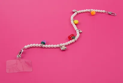 Шнурок-подвеска для телефона с бусинами «Фрукты» - фото 4