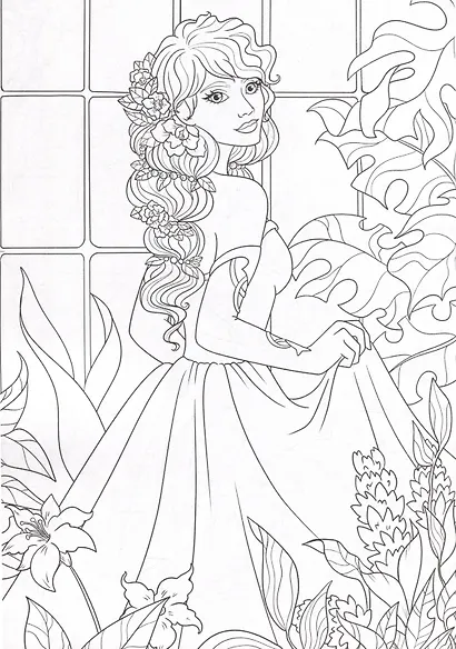 РАСКРАСКА А4 эконом. ПРИНЦЕССЫ - фото 3