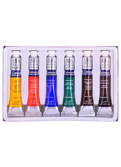 Краски акварельные "Cotman" для начинающих 6 цв,  8мл,  к/к, Winsor&Newton - фото 4
