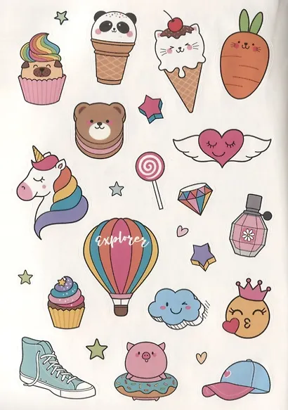 Наклейки для Bullet Journal. Более 300 ярких стикеров - фото 4