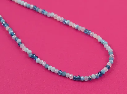 Чокер из бисера голубой (12-253004-С40) (Lafilaf) - фото 5