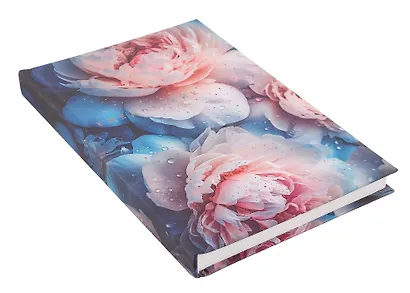 Ежедневник недатированный А5- 128 листов, "Пионы", ламинация Soft Touch - фото 2