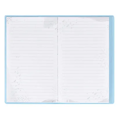 Записная книжка А6 80л лин. "ГОЛУБОЙ" ПВХ, мягк.переплет - фото 4