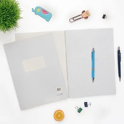 Тетрадь в клетку Listoff, "Классическая голубая", А4, 80 листов - фото 3