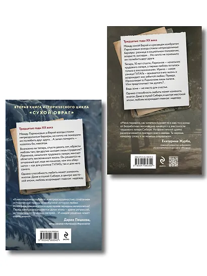 Комплект из 2-х книг Алисы Климы: Сухой овраг. Вера + Сухой овраг. Отречение - фото 2