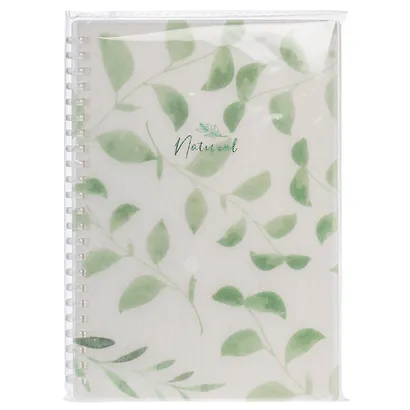 Тетрадь 80 листов, клетка, "Natural leaves" - фото 5