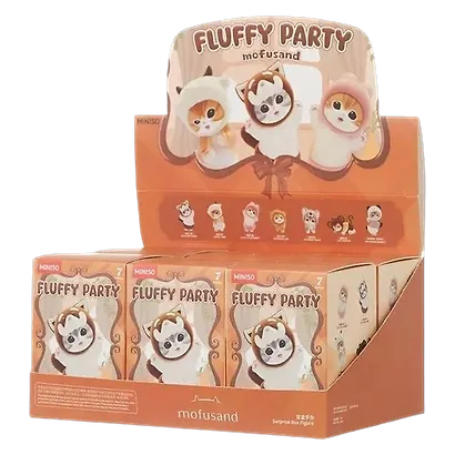 Фигурка Mofusand Fluffy Party mini figure, в ассортименте (1шт) - фото 10