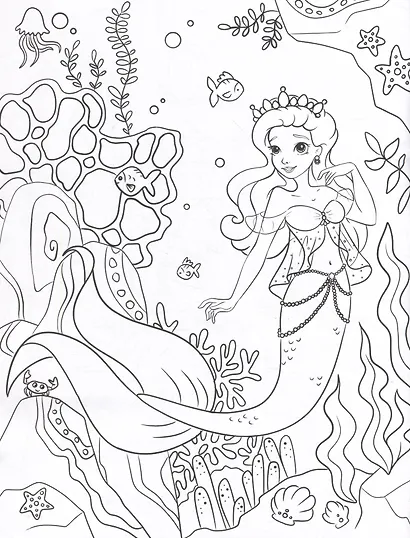 Раскраска для детей. "Принцессы" - фото 4