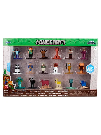 Набор фигурок Nano Майнкрафт Minecraft wave 13 (4см) (18 шт) (36782) (ТоуR415) - фото 2