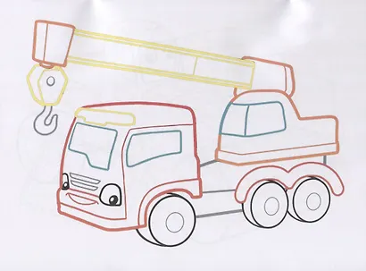 Транспорт. Раскраски с цветным контуром - фото 4