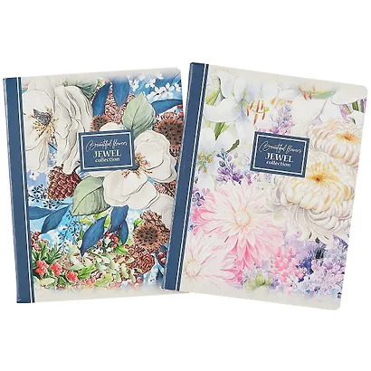 Тетрадь в клетку Academy Style, "Цветы Jewel", 96 листов, в ассортименте - фото 7