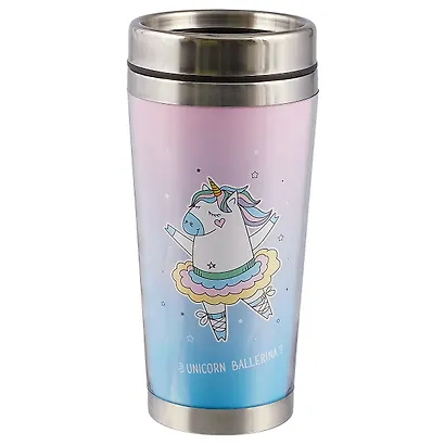 Термостакан Unicorn ballerina (пластик) (400мл) - фото 1