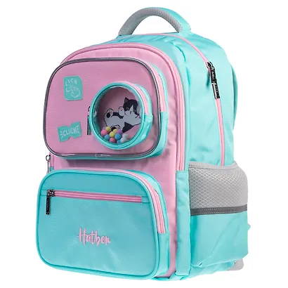 Рюкзак "Мяуччи" 2 отделения, 40*29*17 см, полиэстер, светоотражатели, 5 карманов - фото 2