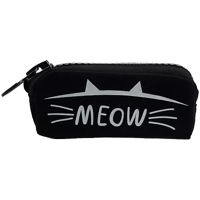 Пенал с большой молнией "Meow", 21.5 х 10.5 см - фото 2