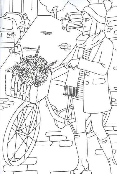 Раскраска для стильных девочек - фото 3