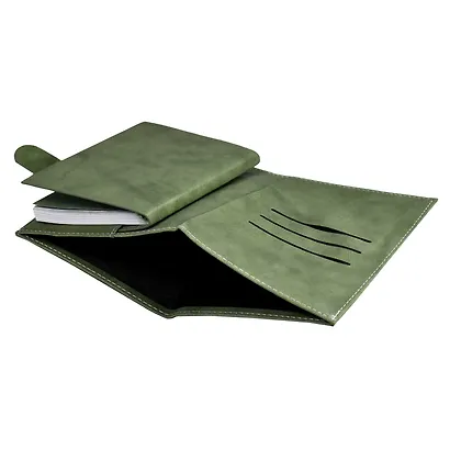 Ежедневник-органайзер недат. А6+ 80л 126х174 "Тиволи глосс" оливковый, иск.кожа, интегр.переплет, иснение фольгой, магнит.клапан , офсет, ляссе - фото 9