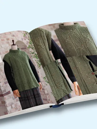 Драгоценные узоры Хитоми Шида. Новые модели haute couture для вязания на спицах. 22 уникальных дизайна - фото 8