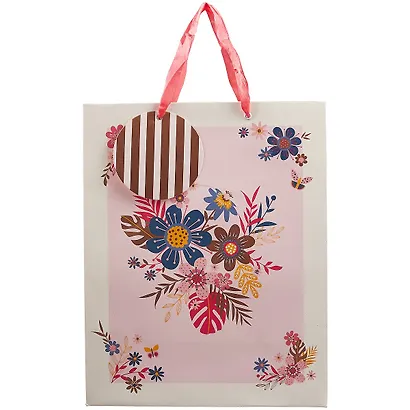 Пакет А4 33*26*13 Цветочное настроение жен., бум.мат.ламинат - фото 2