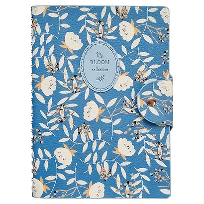 Тетрадь «Diary», А5, 96 листов в клетку, голубой, искусственная кожа, мягкий переплет - фото 1