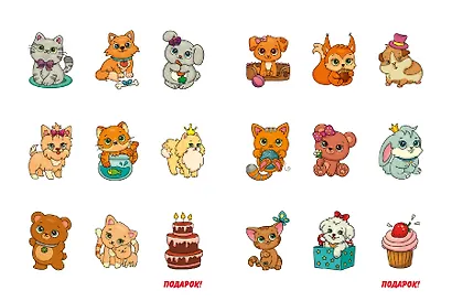 РАСКРАСКИ с сияющими наклейками. ПУШИСТИКИ - фото 3