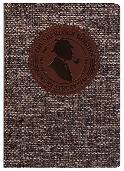 Ежедневник недатированный «Sherlock» А6, коричневый, 96 листов, экокожа, InFolio - фото 1