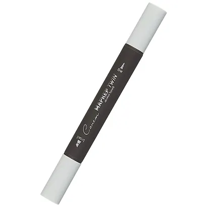 Маркер художественный "Сонет" сине-серый 1, двухсторон., тонк. и широк.долото, Сонет - фото 1