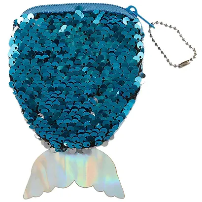 Косметичка-кошелек с пайетками Хвост русалки (15 см) (текстиль) (12-00702-014) - фото 2