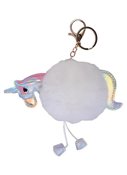 Брелок-помпон Единорог радужный с ножками (7см) (иск.мех) (12-04320-15) - фото 2