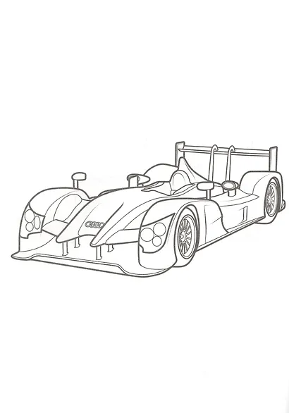 Раскраска А4 Эконом. Гоночные автомобили - фото 3