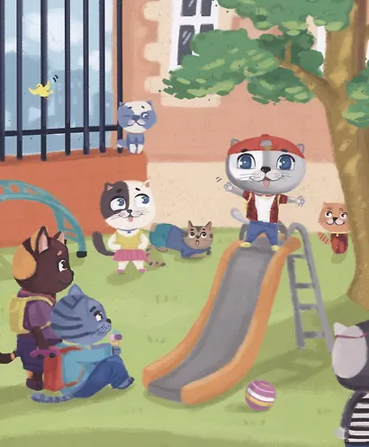 Котёнок ПУХ и его Большой Секрет (синяя) 200х240 - фото 2