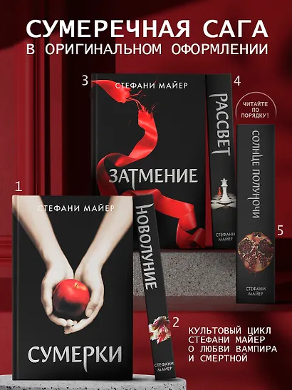 Сумерки (новое оформление), Новолуние (новое оформление), Затмение (новое оформление), Рассвет (новое оформление), Солнце полуночи - фото 1