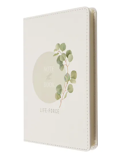 Блокнот для записей А6+ в клетку, 96 листов "Flowers" твердая обложка, белый с кругом, с ляссе - фото 7