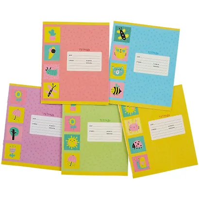 Тетрадь в линейку Unnika, "Яркие картинки", 18 листов, в ассортименте - фото 7