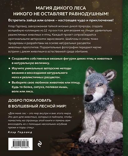 Лесные жители, связанные на спицах. 12 реалистичных игрушек (новое оформление) - фото 2