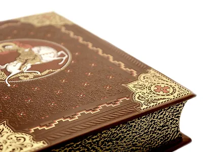 Русская история Василия Ключевского. Книга в коллекционном кожаном переплете ручной работы с окрашенным обрезом - фото 2