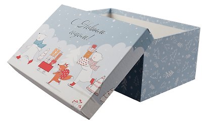 Коробка подарочная "Новогодние каникулы" 30.5*20*13см, Новый год, картон - фото 3
