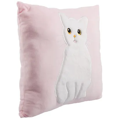 Подушка Котик пушистый (текстиль) (35х35) в ассортименте - фото 6