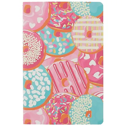 Тетрадь в клетку Kairui, "Пончики", 32 листа, в ассортименте - фото 1