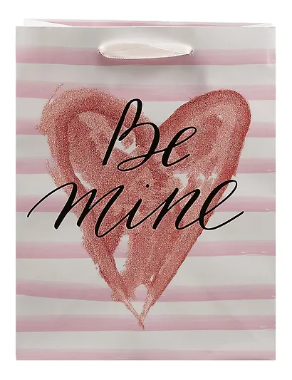 Пакет А5 23*18*10 "Valentine" жен., бум.мат.ламинат - фото 1