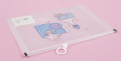 Папка на молнии А5  "Астронавт" ассорти - фото 5