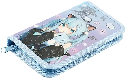 Пенал 1 отделение "Аниме Нэко" 19*11 см, молния - фото 3